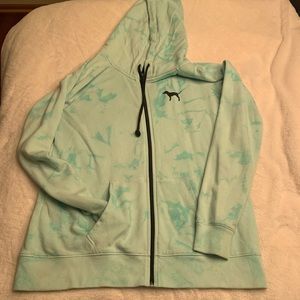 VS PINK tye-dye Blue Hoodie